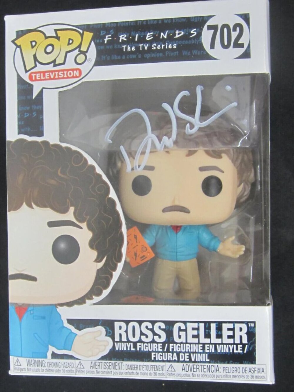David Schwimmer signed Funko Pop! Vinyl: Friends - Ross Geller (80's) #702 w/COA